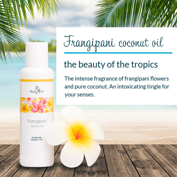 Frangipani coconut oil